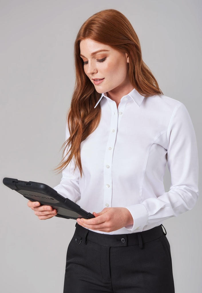 [2359A-White-06R] Albany Classic Oxford Shirt (White, 06R)